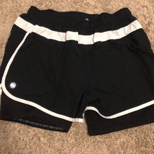 Athleta Black shorts with built in biker shorts